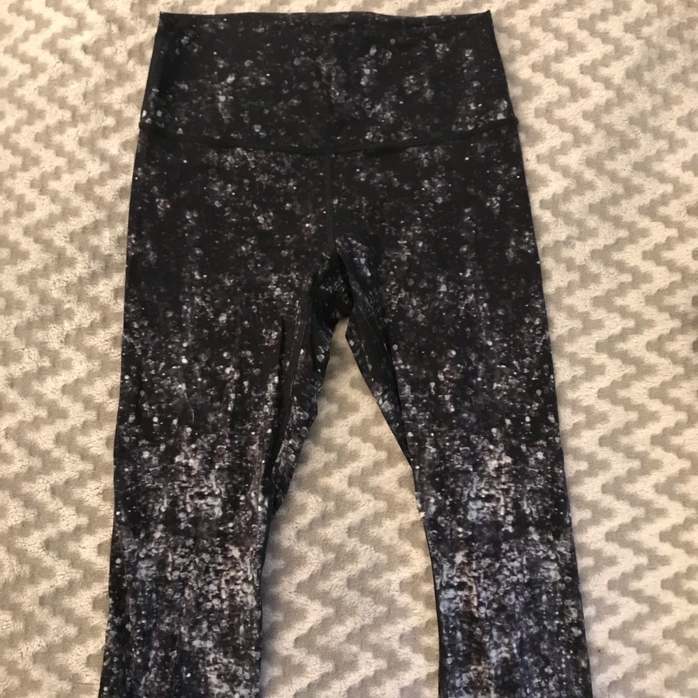 Lululemon Silver Glitter leggings